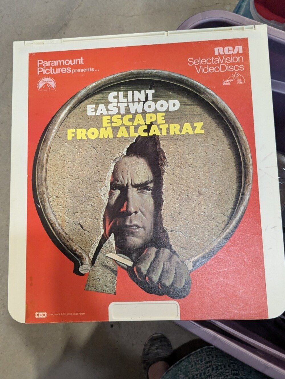 Escape From Alcatraz Selectavision RCA CEC Picture Disc